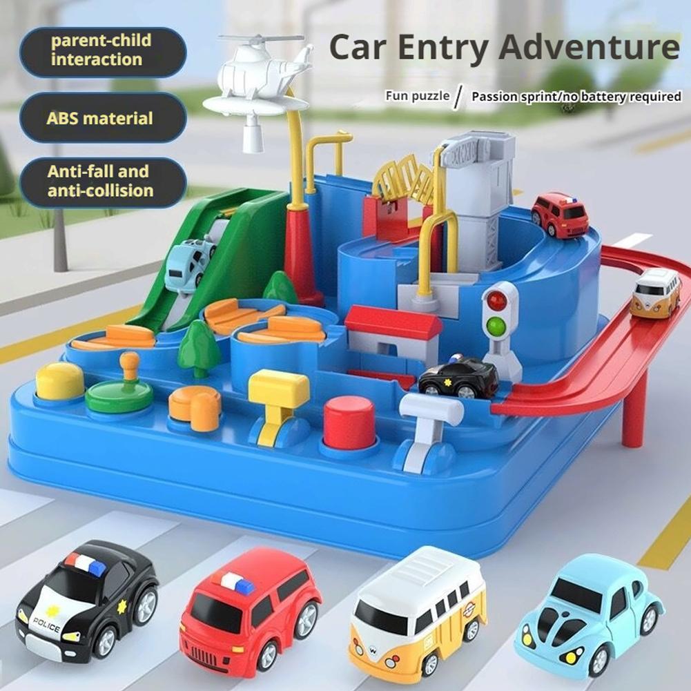 Kids Education Things - Racing Rail Car Model Train Track