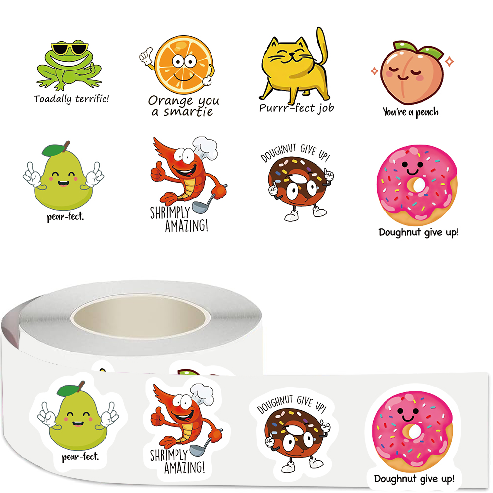 500pcs roll Cute Decal Student - Kids Education Motivation review and price