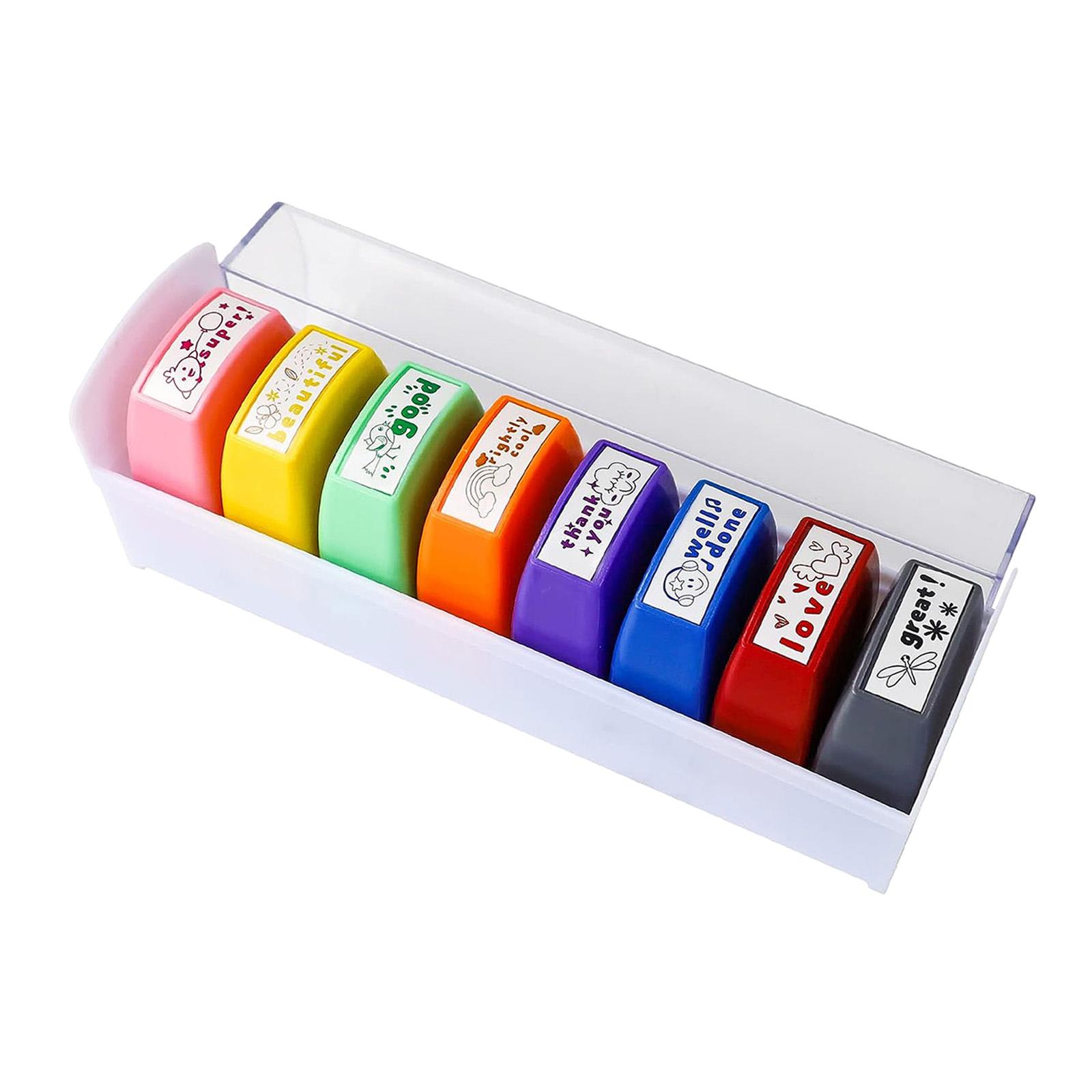 8x Teacher Stamps Set Encourag - Kids Education Motivation review and price