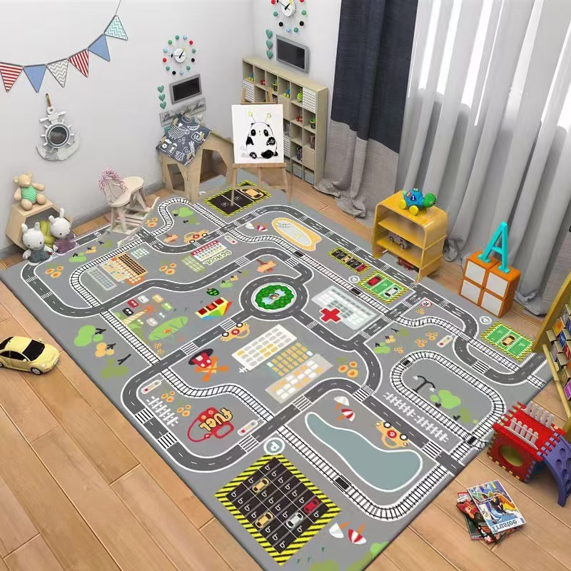 Kids Road Traffic Carpet Carto - Kids Education Nursery review and price
