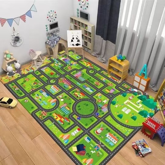 Kids Road Traffic Carpet Carto - Kids Education Nursery review and price