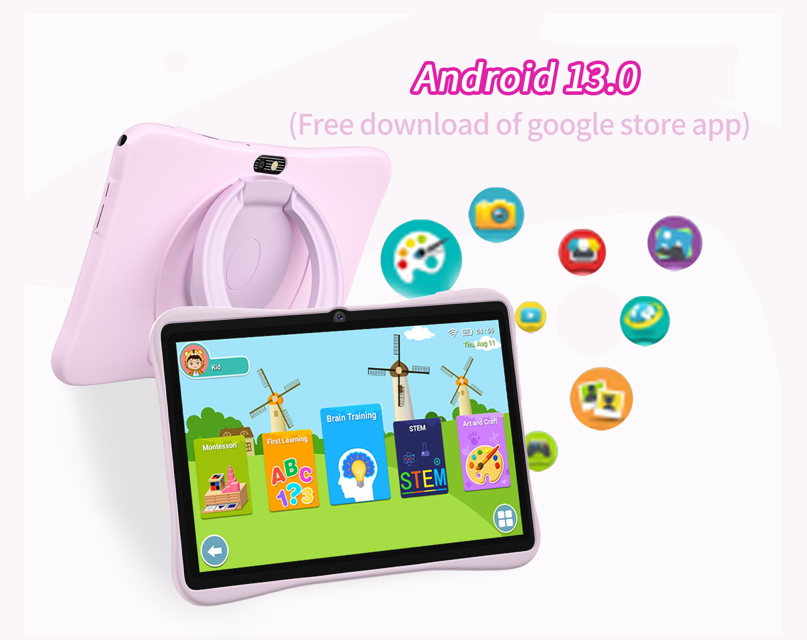 7-inch Kids Tablet 4GB+64GB, Q - Japanese Kids Education review and price