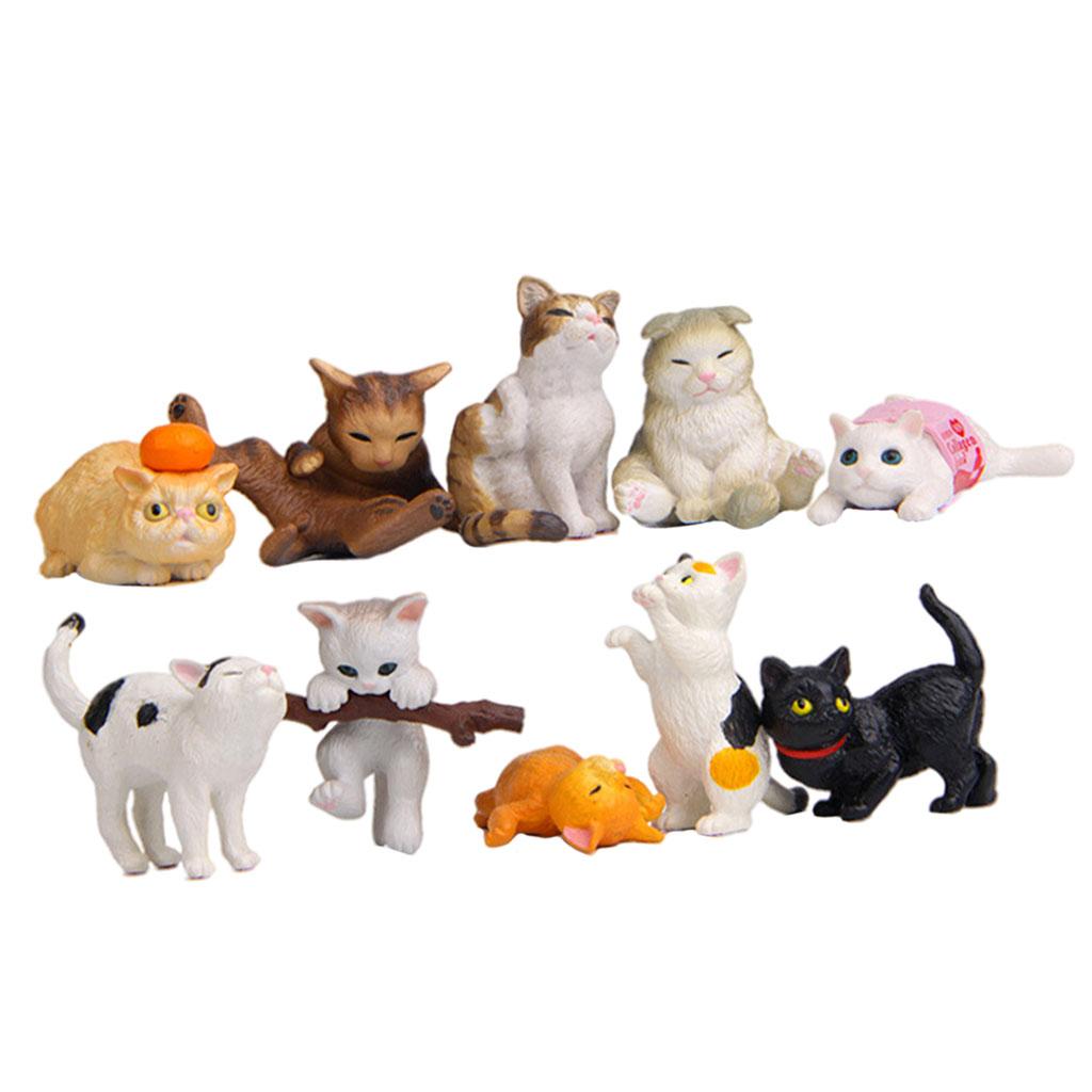 10/Set Adorable Cat Figures St - Kids Education Learn Tv review and price