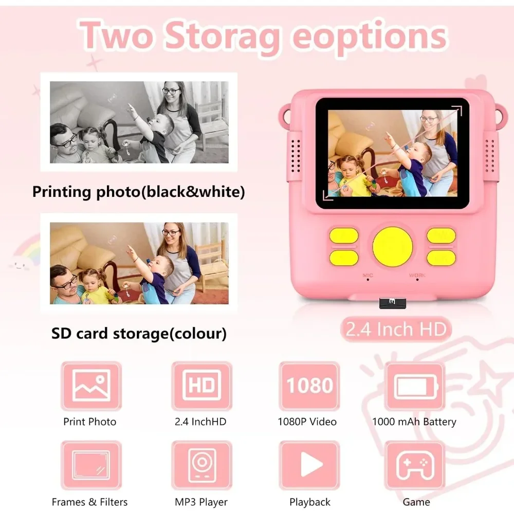 Instant Print Camera for Kids, - Japanese Kids Education review and price