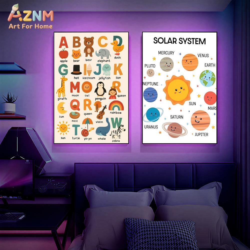 AZNM Kids Educational Canvas W - Kids Education Nursery review and price