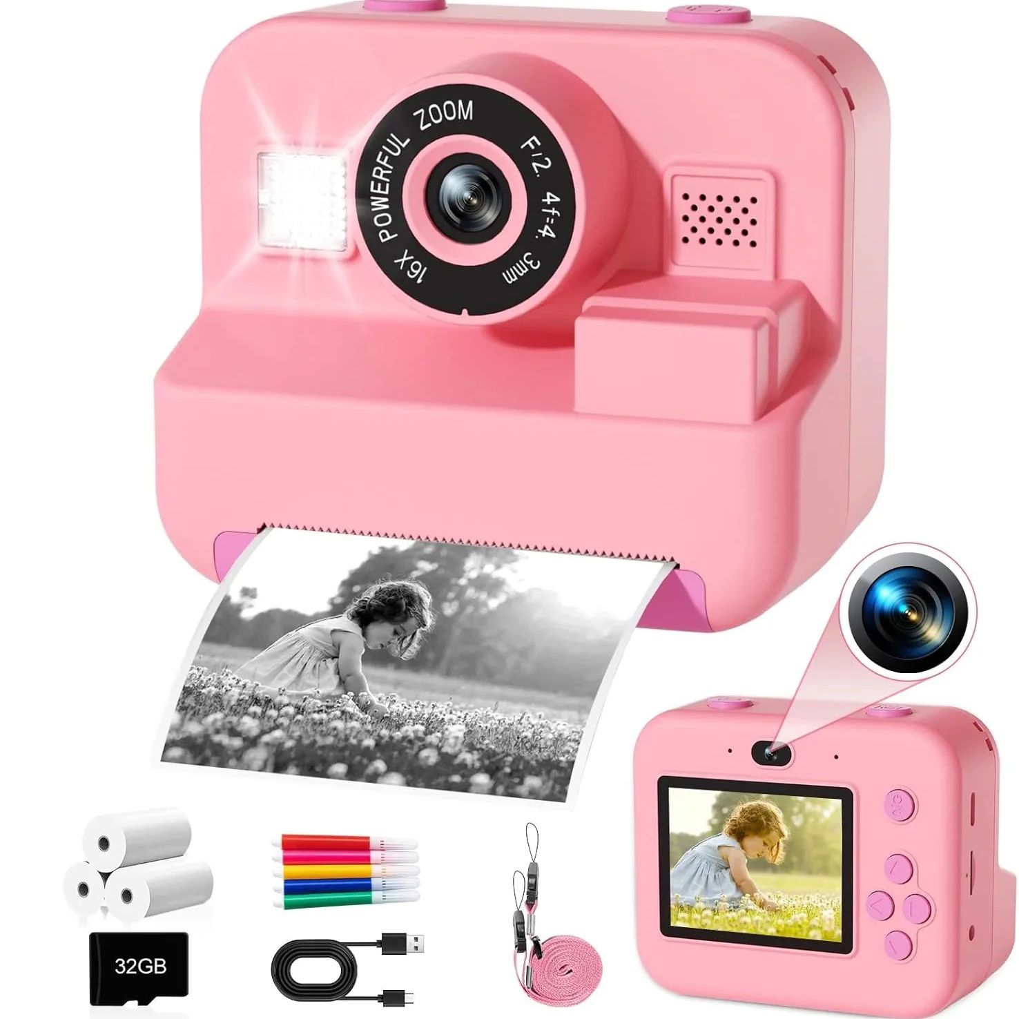newInstant Print Camera With 3 - Japanese Kids Education review and price